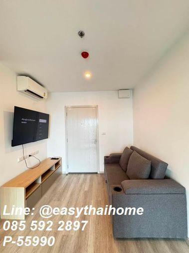 รูป P-55990 🔥 ชมห้องฟรี!! เช่าคอนโด Elio Sathorn-Wutthakat ชั้น 36 (ห้องแต่งสวย) ใกล้ BTS วุฒากาศ Line ID: @easythaihome 085-592-2897 - รูปที่ 2/12