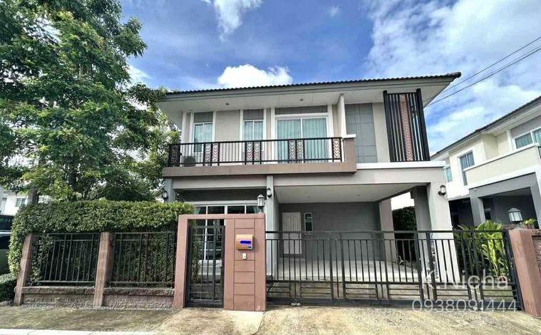 รูป HR3760ให้เช่าบ้านเดี่ยว 2 ชั้น ภัสสร เพรสทีจ จตุโชติ-วัชรพล 52 ตร.ว. เฟอร์ฯ บิวท์อินทั้งหลัง + ห้องกระจกอเนกประสงค์ ใกล้ทางด่วน - รูปที่ 1/38