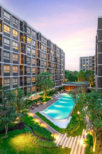 picture D condo air Lat Krabang 1 BR plus wide area, free transfer fee, with electrical appliances. - 3/10