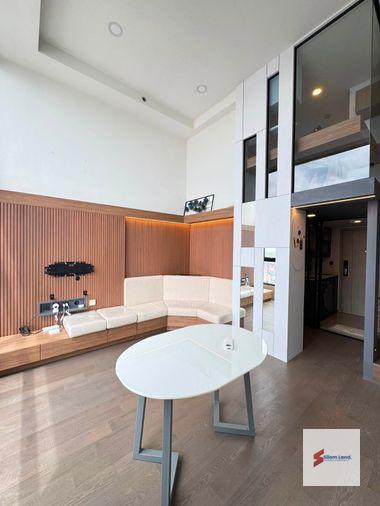 รูป RS7403 ขาย ให้เช่า Park Origin Chula–Samyan Duplex ชั้นสูง เพดานสูง วิวเมืองแบบพาโนรามา ใกล้ MRT สามย่าน - รูปที่ 1/28
