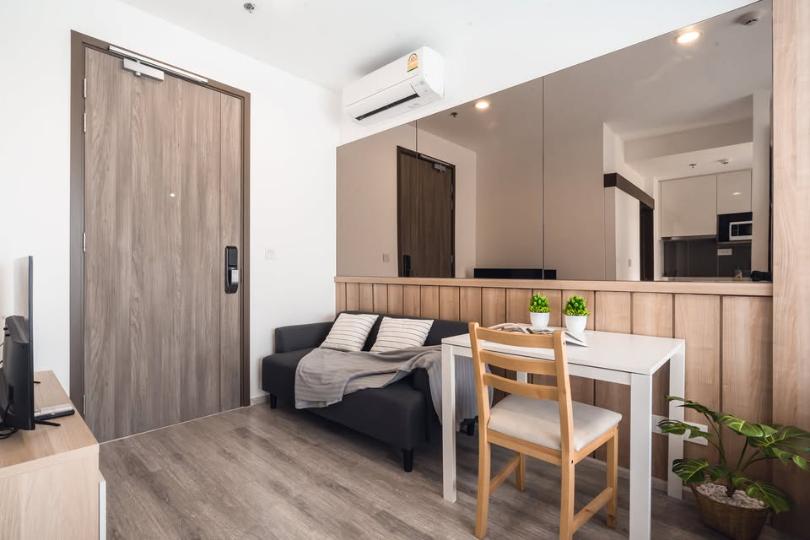 รูป 📣ให้เช่าคอนโด IDEO Mobi Asoke (MRT เพชรบุรี) เฟอร์ครบ @onestepliving - รูปที่ 1/10