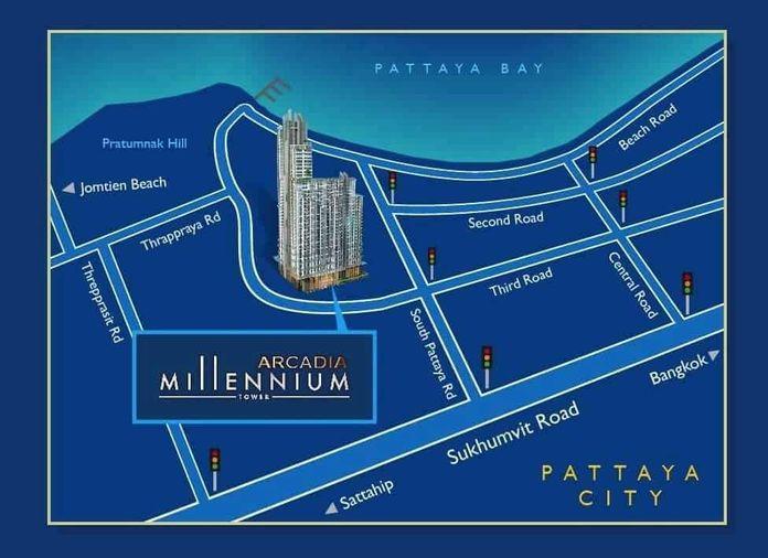 รูป 🔥 Arcadia Millennium Tower Pattaya for Sale | Foreign Quota | 2.89M - รูปที่ 15/15