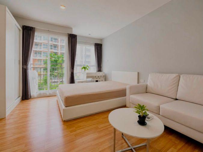 รูป AS2301 ให้เช่าคอนโด We Condo เอกมัย-รามอินทรา ห้องสวย พร้อมเครื่องใช้ไฟฟ้า เฟอร์นิเจอร์ครบ - รูปที่ 1/4