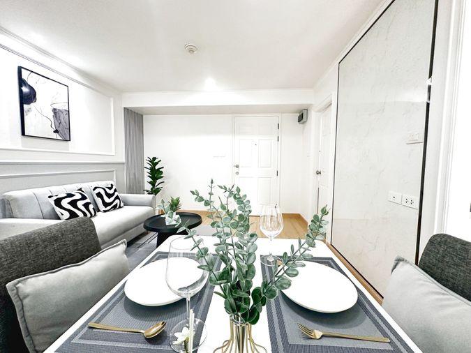 รูป ลุมพินี วิลล์ ศูนย์วัฒนธรรม ห้องใหญ่ ตกแต่งพร้อมอยู่ ใกล้ MRT ห้วยขวาง - รูปที่ 1/17
