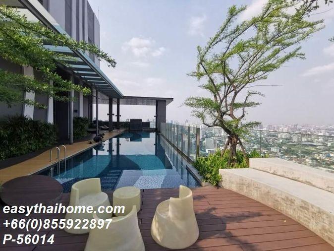รูป P-56014 ให้เช่า ริทึ่ม สุขุมวิท 42  | วิวเมือง | เฟอร์นิเจอร์ครบ | ใกล้ BTS เอกมัย | พร้อมเข้าอยู่ 📞 Line ID: @easythaihome | 085-592-2897 - รูปที่ 19/20