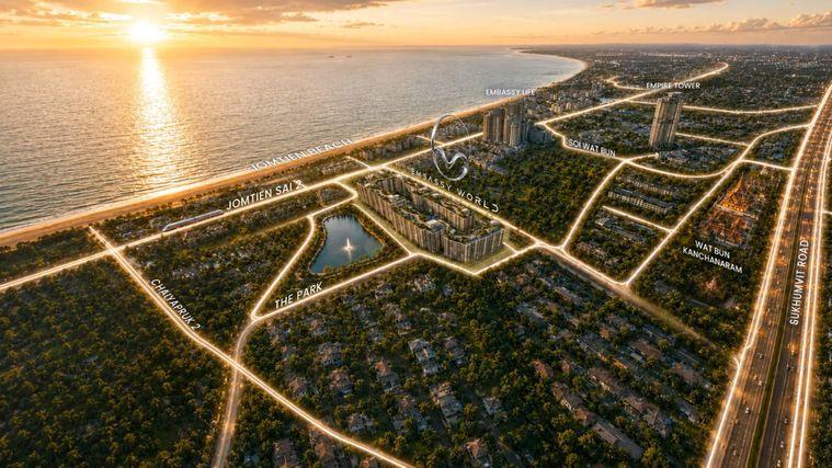 รูป 🔥 Embassy World Jomtien Pattaya | Luxury Smart Condo From 2.09M THB 🔥 - รูปที่ 2/40