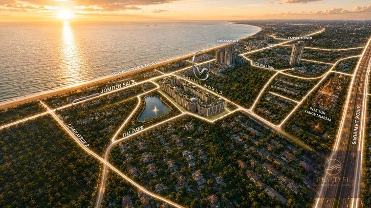 รูป 🔥 Embassy World Jomtien Pattaya | Luxury Smart Condo From 2.09M THB 🔥 - รูปที่ 2/40