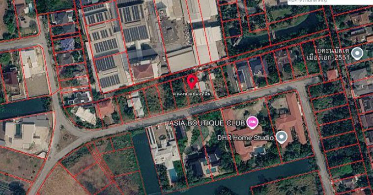 รูป ขายที่ดิน หลักหก รังสิต ปทุมธานี ใกล้ มหาวิทยาลัยรังสิต สนามกอลฟ์ - รูปที่ 1/4