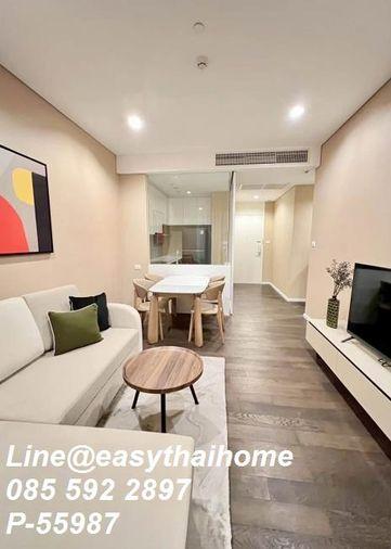 รูป P-55987 📍 ให้เช่าคอนโด 2 นอน The Saint Residences อาคาร A ชั้น 29 วิวเมือง (ห้องกว้าง) ใกล้ MRT พหลโยธิน Line ID: @easythaihome 085-592-2897 - รูปที่ 7/15