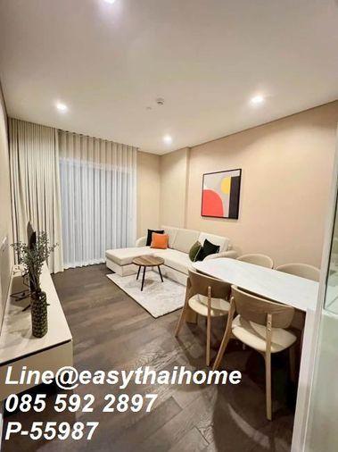 รูป P-55987 📍 ให้เช่าคอนโด 2 นอน The Saint Residences อาคาร A ชั้น 29 วิวเมือง (ห้องกว้าง) ใกล้ MRT พหลโยธิน Line ID: @easythaihome 085-592-2897 - รูปที่ 6/15