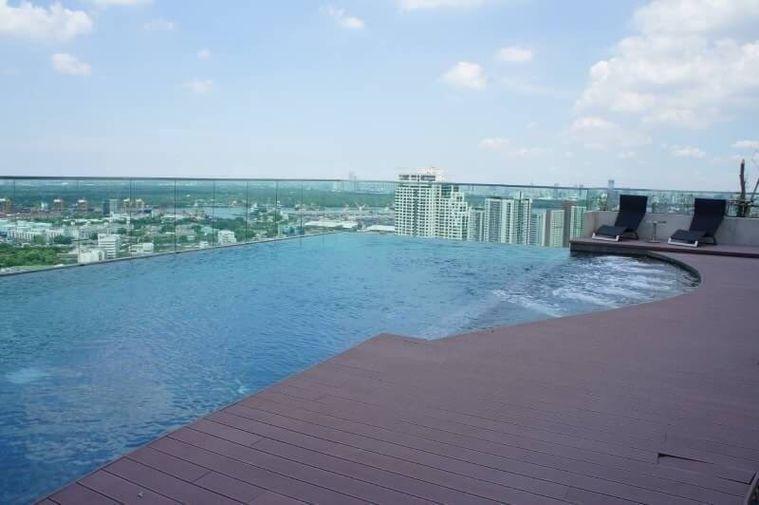 picture Corner and Quite room with Large Balcony Rhythm 44/1  BTS Phrakhanong       2 bed 1 bath  - 28/30