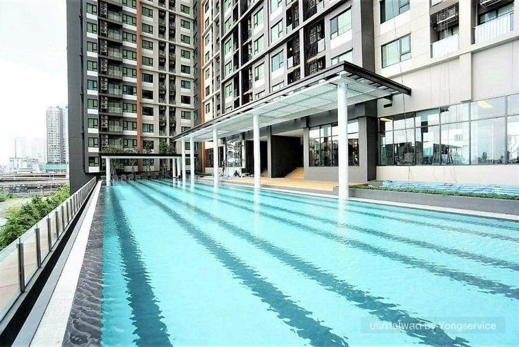 รูป Call : 081-897-6270 ให้เช่า คอนโด ไลฟ์ อโศก ติด MRT เพชรบุรี 25 ตารางเมตร ชั้น34 ห้องมุมสวนดาดฟ้า วิวเมือง เฟอร์บิ้วท์อิน ตกแต่งครบ - รูปที่ 7/11