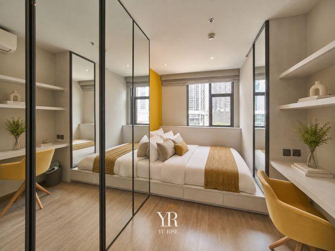 รูป Rhythm Ekkamai ห้องแต่งสไตล์โมเดิร์น ห้องนอนใหญ่ พื้นที่กว้างตกแต่งสวย 2 ห้องนอน 2 ห้องน้ำ - รูปที่ 2/11