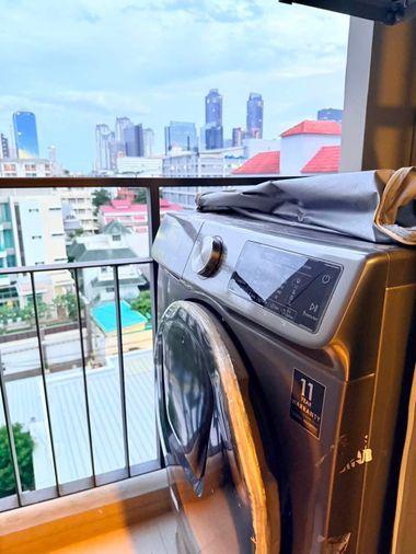 รูป ให้เช่า 🔥 Aspire Asoke - Ratchada 🔥 เฟอร์นิเจอร์ และ เครื่องใช้ไฟฟ้าครบ ใกล้ MRT พระราม 9 - รูปที่ 10/11