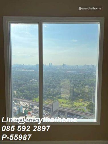 รูป P-55987 📍 ให้เช่าคอนโด 2 นอน The Saint Residences อาคาร A ชั้น 29 วิวเมือง (ห้องกว้าง) ใกล้ MRT พหลโยธิน Line ID: @easythaihome 085-592-2897 - รูปที่ 5/15