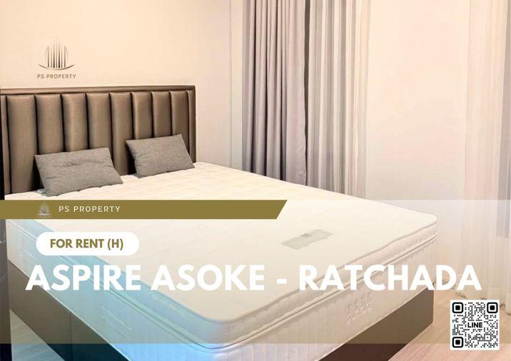 รูป ให้เช่า 🔥 Aspire Asoke - Ratchada 🔥 เฟอร์นิเจอร์ และ เครื่องใช้ไฟฟ้าครบ ใกล้ MRT พระราม 9 - รูปที่ 1/11