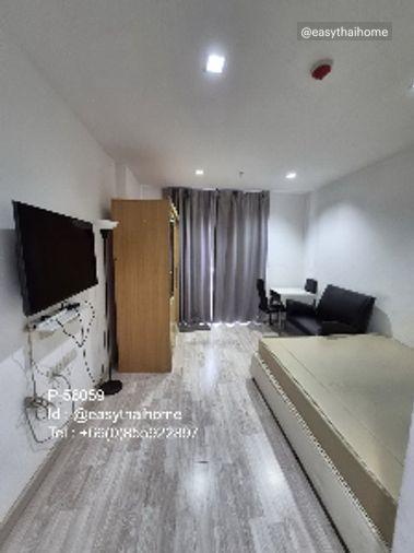 รูป P-56059 ให้เช่า ไอดีโอ โมบิ สาทร | Studio | วิวเมือง | เฟอร์นิเจอร์ครบ | ใกล้ BTS | พร้อมเข้าอยู่📞 Line ID: @easythaihome | 085-592-2897 - รูปที่ 6/9