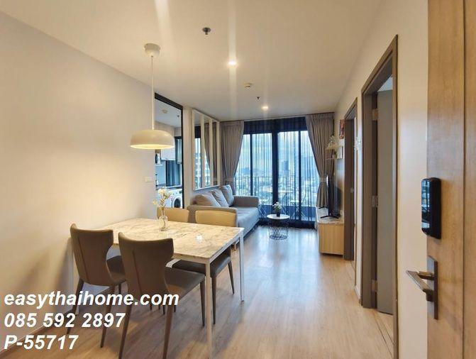รูป P-55717 🔥 2 ห้องนอน 47 ตร.ม. ชั้น 31 ห้องตกแต่งสวย บิวท์อินครบ IDEO O2 ใกล้ BTS บางนา & ไบเทค Line ID: @easythaihome 085-592-2897 - รูปที่ 5/6