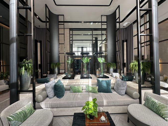รูป The Reserve Sukhumvit 61 ห้องแต่งสไตล์โมเดิร์น โทนสีอ่อน กระจกและเนื้อที่กว้างพร้อมเปิดรับแสงธรรมชาติ - รูปที่ 12/35