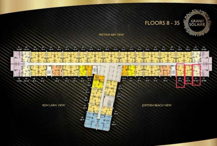 รูป 🔥 GRAND SOLAIRE PATTAYA CONDO FOR SALE | FOREIGN QUOTA | FROM 2.65 MB - รูปที่ 4/19