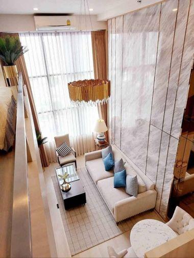 รูป RS7441 ขาย Knightsbridge Prime Sathorn ห้อง Duplex เพดานสูง ตกแต่งสวย แสงธรรมชาติพอดี ไม่โดนแดดแรง ใกล้ BTS ช่องนนทรี - รูปที่ 1/8