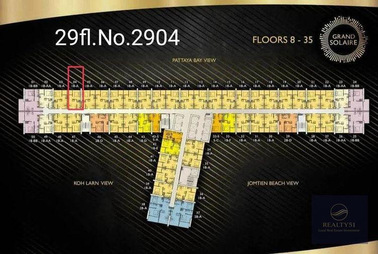 รูป 🔥 GRAND SOLAIRE PATTAYA CONDO FOR SALE | FOREIGN QUOTA | FROM 2.65 MB - รูปที่ 2/19