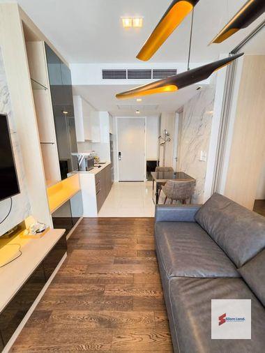 รูป RS7420 ให้เช่า Nara 9 Condominium ห้องชั้นสูงตกแต่งสไตล์ Modern Luxury วิวเมืองโปร่ง ใกล้ BTS ช่องนนทรี - รูปที่ 2/12