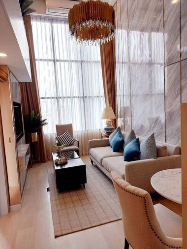 รูป RS7441 ขาย Knightsbridge Prime Sathorn ห้อง Duplex เพดานสูง ตกแต่งสวย แสงธรรมชาติพอดี ไม่โดนแดดแรง ใกล้ BTS ช่องนนทรี - รูปที่ 2/8
