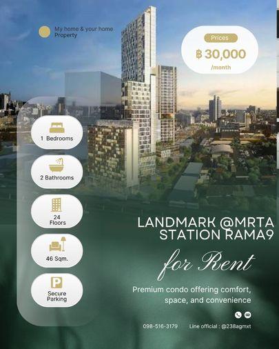 รูป ให้เช่า📌 Siamese Rama9📌 duplex 2ชั้น  ขนาด 46 ตรม 30,000/เดือน. - รูปที่ 1/18