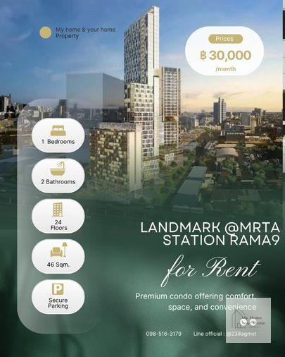 รูป ให้เช่า📌 Siamese Rama9📌 duplex 2ชั้น ขนาด 46 ตรม 30,000/เดือน. - รูปที่ 1/18
