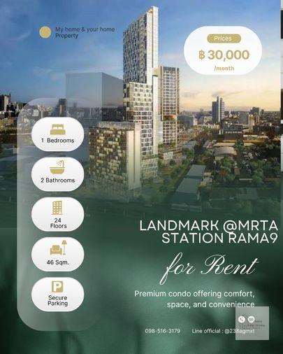 รูป ให้เช่า📌 Siamese Rama9📌 duplex 2ชั้น ขนาด 46 ตรม 30,000/เดือน. - รูปที่ 1/18