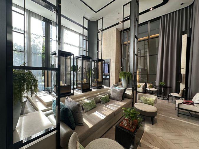 รูป The Reserve Sukhumvit 61 ห้องแต่งสไตล์โมเดิร์น โทนสีอ่อน กระจกและเนื้อที่กว้างพร้อมเปิดรับแสงธรรมชาติ - รูปที่ 19/35