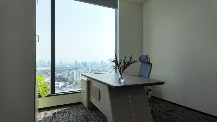 รูป ให้เช่าพื้นที่สำนักงาน – OK Space @ PUNN Tower 📍 พระราม 4 | ใกล้สถานีรถไฟฟ้าคลองเตย (เพียง 200 เมตร) ✨ วิวโค้งแม่น้ำบางกระเจ้าที่สวยงาม  - รูปที่ 7/7