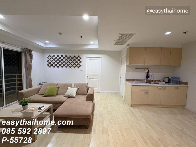 รูป P-55728 🔥 (ห้องใหญ่ 97 ตรม. 2 นอน 2 น้ำ วิวสระ ให้เช่า) คอนโด City Living Ratchada ใกล้ MRT ห้วยขวาง Line ID: @easythaihome 085-592-2897 - รูปที่ 7/14