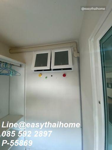 รูป P-55869 📍#รัชดาเช่า2นอน คอนโด Happy Condo Ratchada 18 ชั้น 6 พร้อมสิทธิ์ที่จอดรถ ใกล้ MRT สุทธิสาร Line ID: @easythaihome 085-592-2897 - รูปที่ 3/28
