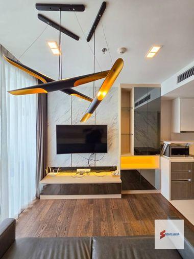 รูป RS7420 ให้เช่า Nara 9 Condominium ห้องชั้นสูงตกแต่งสไตล์ Modern Luxury วิวเมืองโปร่ง ใกล้ BTS ช่องนนทรี - รูปที่ 5/12
