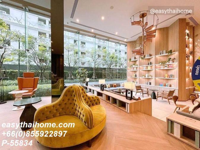 รูป P-55834 ให้เช่า เอ็กซ์ที ห้วยขวาง | วิวเมือง | เฟอร์นิเจอร์ครบ | ชั้น 12A อาคาร B | ใกล้ MRT | พร้อมเข้าอยู่📞 Line ID: @easythaihome | 085-592-2897 - รูปที่ 10/14