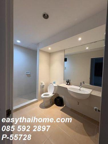 รูป P-55728 🔥 (ห้องใหญ่ 97 ตรม. 2 นอน 2 น้ำ วิวสระ ให้เช่า) คอนโด City Living Ratchada ใกล้ MRT ห้วยขวาง Line ID: @easythaihome 085-592-2897 - รูปที่ 6/14