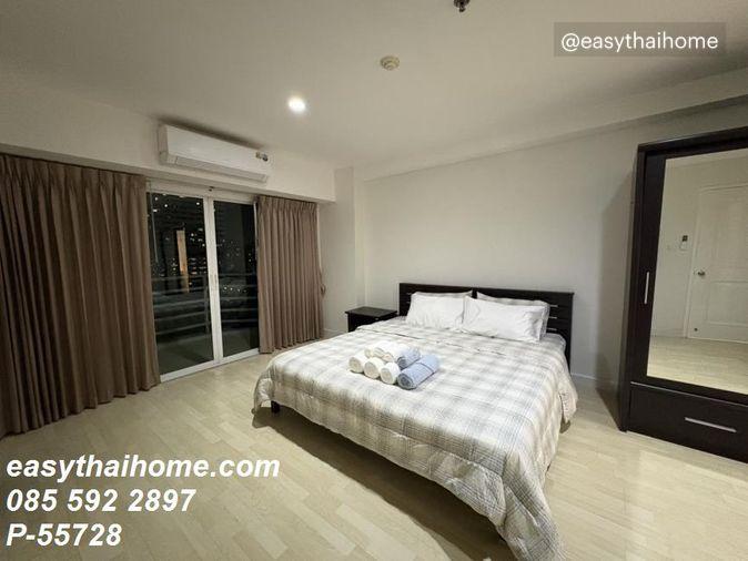 รูป P-55728 🔥 (ห้องใหญ่ 97 ตรม. 2 นอน 2 น้ำ วิวสระ ให้เช่า) คอนโด City Living Ratchada ใกล้ MRT ห้วยขวาง Line ID: @easythaihome 085-592-2897 - รูปที่ 8/14