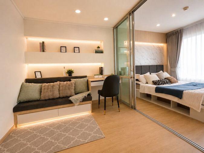 รูป ME2500496 ขายคอนโดห้องมุม ชั้นสูง Lumpini Ville ลาซาล-แบริ่ง ห้องแต่งใหม่ ใกล้ BTS แบริ่ง - รูปที่ 1/8