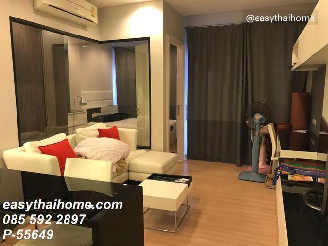 รูป P-55649 🔥 ให้เช่าคอนโด Urbano Absolute Sathon-Taksin ทำเลดีใกล้ ICONsiam และ BTS กรุงธนบุรี แต่งครบ พร้อมเข้าอยู่ : Line: @easythaihome 085-592-2897 - รูปที่ 2/5