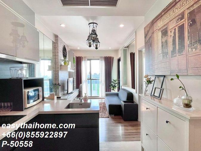 รูป P-50558 ให้เช่า วายน์ สุขุมวิท | 1 ห้องนอน 1 ห้องน้ำ | วิวเมือง | เฟอร์นิเจอร์ครบ | ชั้น 29   | พร้อมเข้าอยู่ 📞 Line ID: @easythaihome | 085-592-2897 - รูปที่ 7/10
