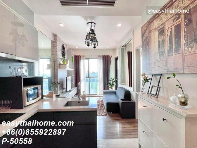 รูป P-50558 ให้เช่า วายน์ สุขุมวิท | 1 ห้องนอน 1 ห้องน้ำ | วิวเมือง | เฟอร์นิเจอร์ครบ | ชั้น 29 | พร้อมเข้าอยู่ 📞 Line ID: @easythaihome | 085-592-2897 - รูปที่ 7/10