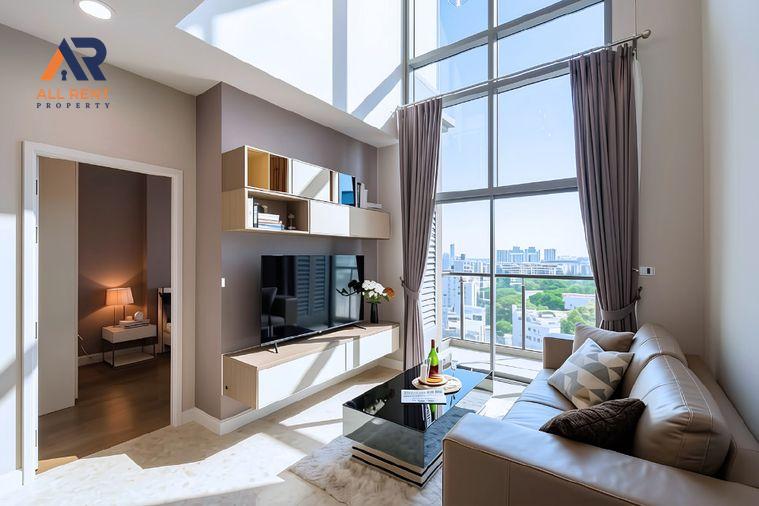 รูป 🔥 The Crest Sukhumvit 34 ห้อง Duplex 2 Bedrooms ขนาดใหญ่ 98 ตร.ม. ชั้น 12 ใจกลางสุขุมวิท ใกล้ BTS ทองหล่อ เพียง 85,000 บาท/เดือน! 🏙️✨ - รูปที่ 2/6