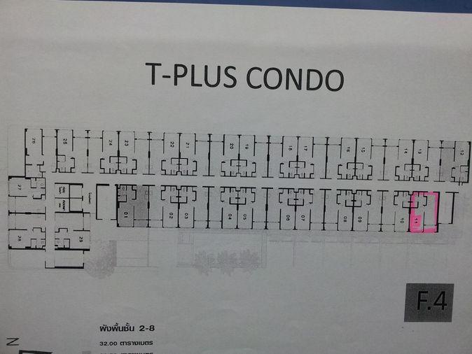 รูป ให้เช่าคอนโด T Plus Condo อมตะนคร ชลบุรี ห้องริม ห้องใหญ่ 32 ตร.ม. ชั้น 4 เฟอร์ Built-in เครื่องใช้ไฟฟ้าครบ พร้อมเข้าอยู่! - รูปที่ 12/14