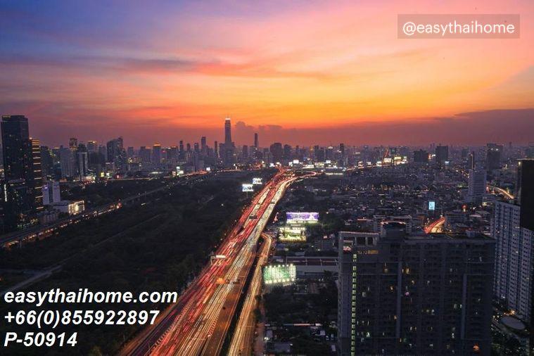 รูป P-50914 ให้เช่า ไลฟ์ อโศก ไฮป์ วิวเมือง | เฟอร์นิเจอร์ครบ | ชั้น 9 | ใกล้ MRT พระราม 9 | พร้อมเข้าอยู่ 📞 Line ID: @easythaihome | 085-592-2897 - รูปที่ 7/15