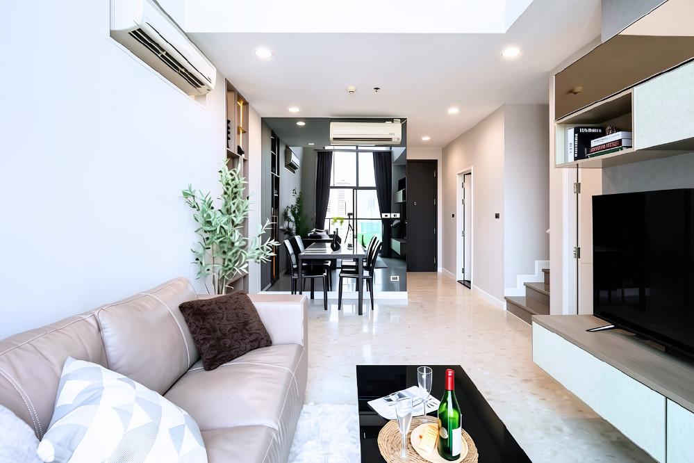 รูป 🔥 The Crest Sukhumvit 34 ห้อง Duplex 2 Bedrooms ขนาดใหญ่ 98 ตร.ม. ชั้น 12 ใจกลางสุขุมวิท ใกล้ BTS ทองหล่อ เพียง 85,000 บาท/เดือน! 🏙️✨ - รูปที่ 5/6