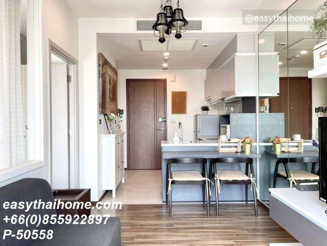 รูป P-50558 ให้เช่า วายน์ สุขุมวิท | 1 ห้องนอน 1 ห้องน้ำ | วิวเมือง | เฟอร์นิเจอร์ครบ | ชั้น 29 | พร้อมเข้าอยู่ 📞 Line ID: @easythaihome | 085-592-2897 - รูปที่ 6/10