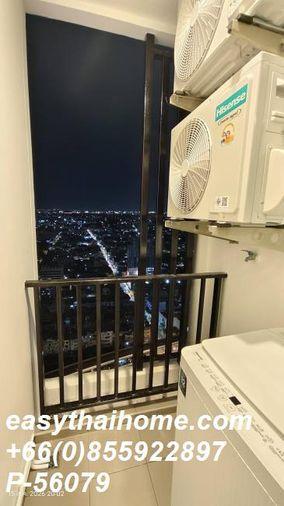 รูป P-56079 ให้เช่า รีเจ้นท์ โฮม วุฒากาศ  | วิวเมือง | เฟอร์นิเจอร์ครบ | ชั้น 37   | พร้อมเข้าอยู่ 📞 Line ID: @easythaihome | 085-592-2897 - รูปที่ 3/10