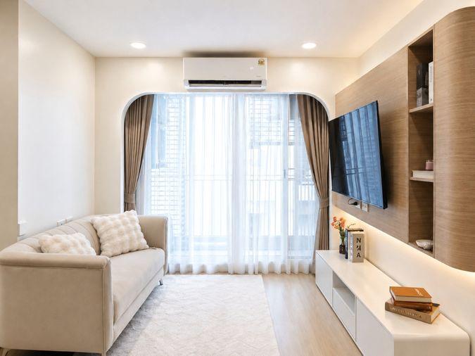 รูป คอนโดห้องมุม 2 ห้องนอน ใกล้ MRT ห้วยขวาง 50 ตร.ม. ราคา 3.59 ล้าน - รูปที่ 9/14